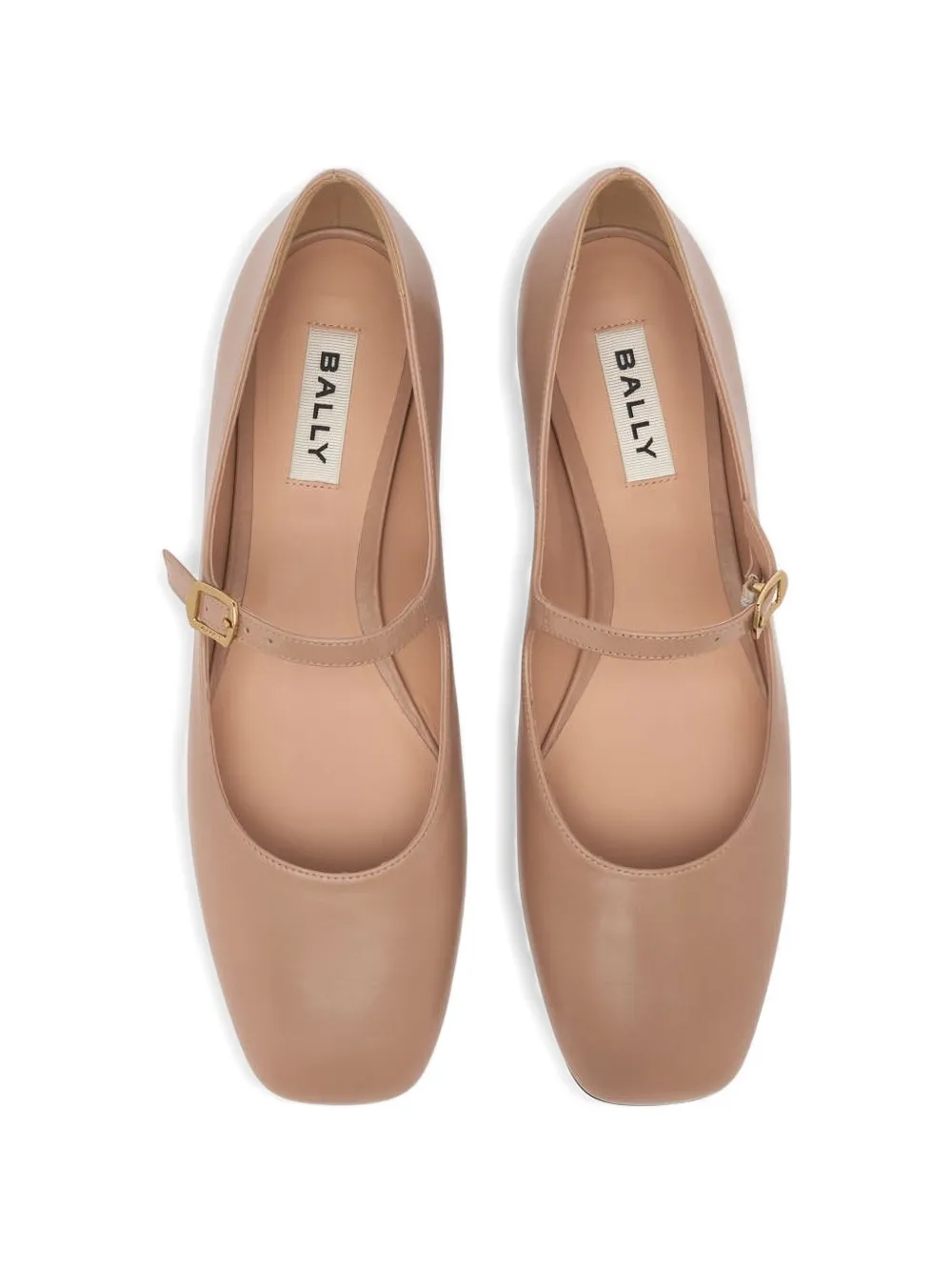 Bally rina square-toe ballet flats Beige