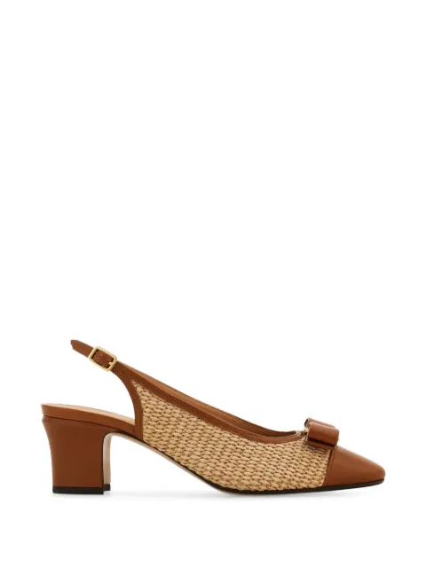 Ferragamo Scarpin slingback Vara com salto 50mm