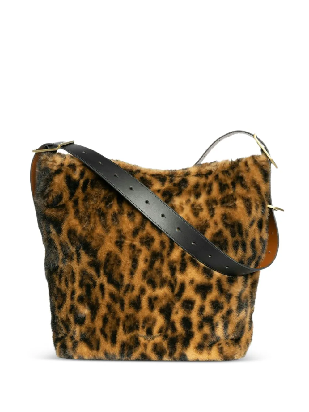 Zadig&Voltaire Jane leopard-print bucket bag - Nude