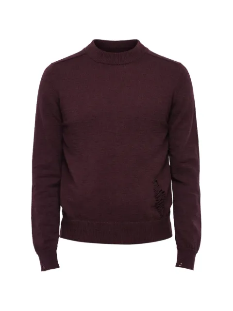 Maison Margiela distressed-detail wool jumper