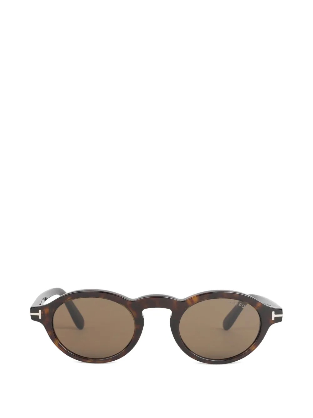 TOM FORD Eyewear Aristotele 02 tortoiseshell-effect round-frame sunglasses - Marrone