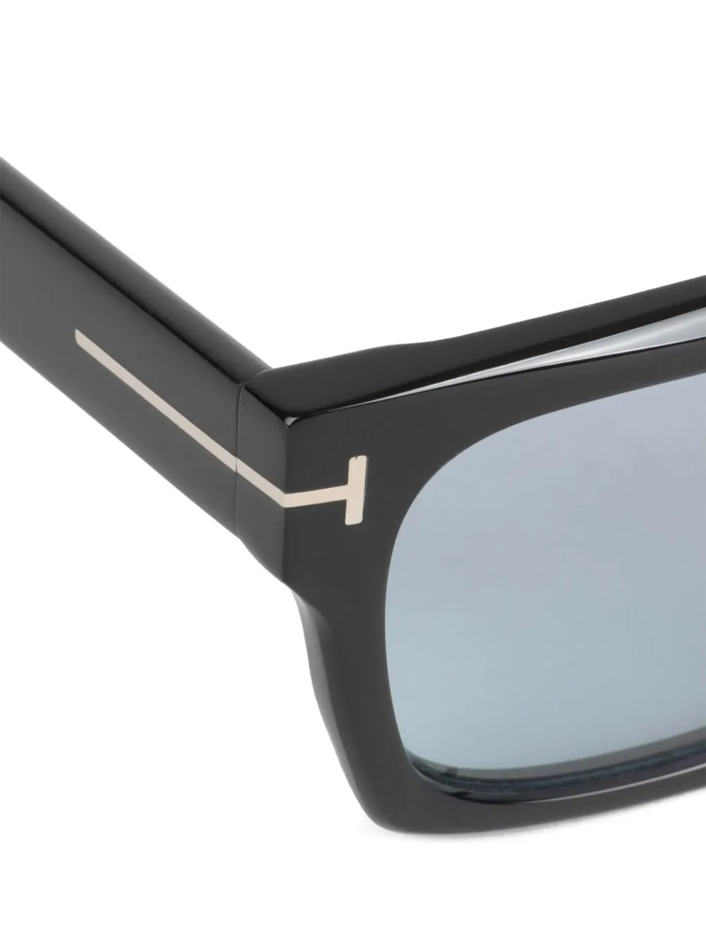 TOM FORD Eyewear Cyrus zonnebril met vierkant montuur en logo Zwart