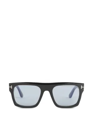 TOM FORD Eyewear スクエア眼鏡フレーム | ブラック | FARFETCH JP