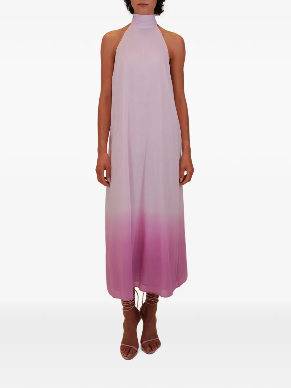 AZEEZA Meera midi-jurk Roze
