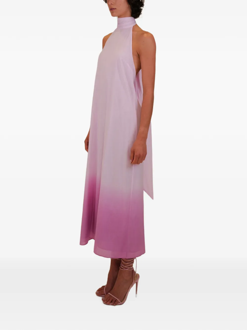 AZEEZA Meera midi-jurk Roze