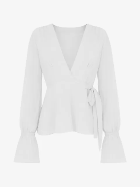 AZEEZA Willow wrap-style top