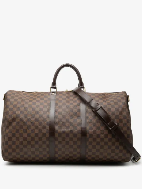 Louis Vuitton Pre-Owned 2009 Damier Ebene Keepall Bandouliere 55 travel bag