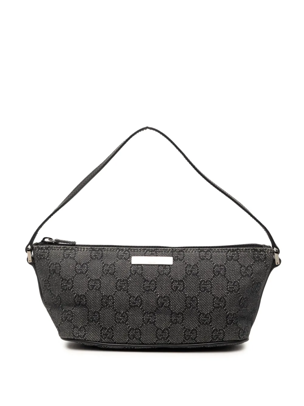 Gucci Pre-Owned 2000-2015 GG Denim Boat shoulder bag - Grigio