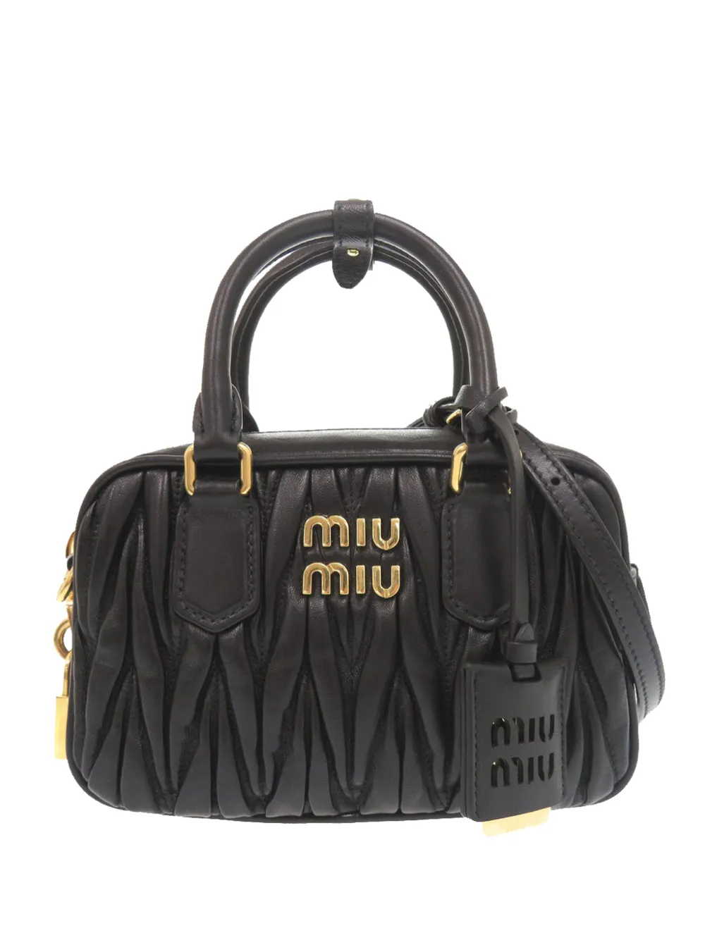Miu Miu Pre-Owned 2010-2026 Small Matelasse Nappa Arcadie satchel - Schwarz