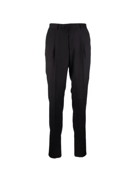 Corneliani pleated pressed-crease trousers