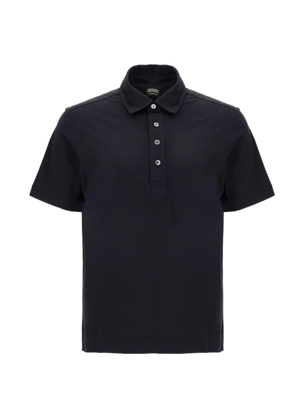 Zegna button-fastening polo shirt - Blu