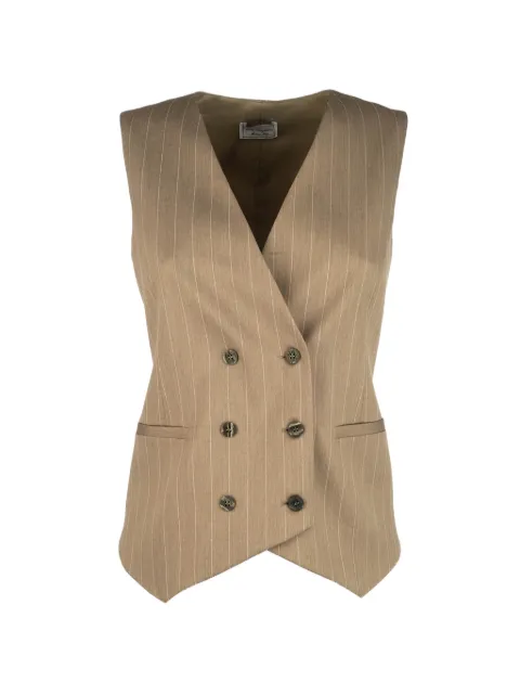 POST SCRIPTUM pinstripe-pattern double-breasted waistcoat