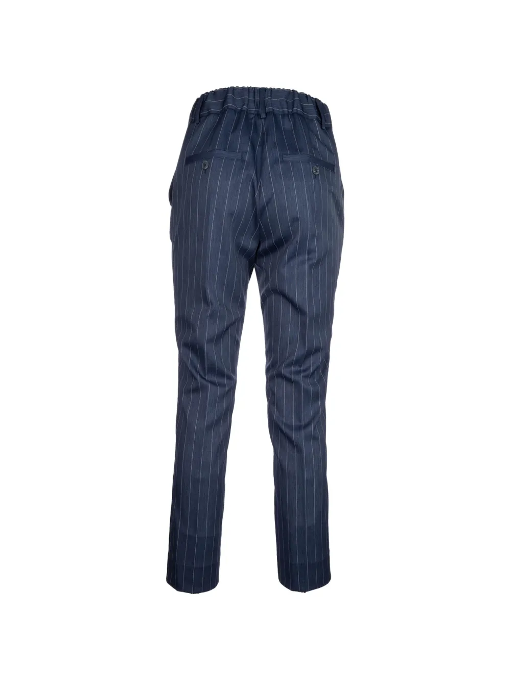  Post Scriptum Pantalones De Vestir A Rayas Diplomáticas - Azul 