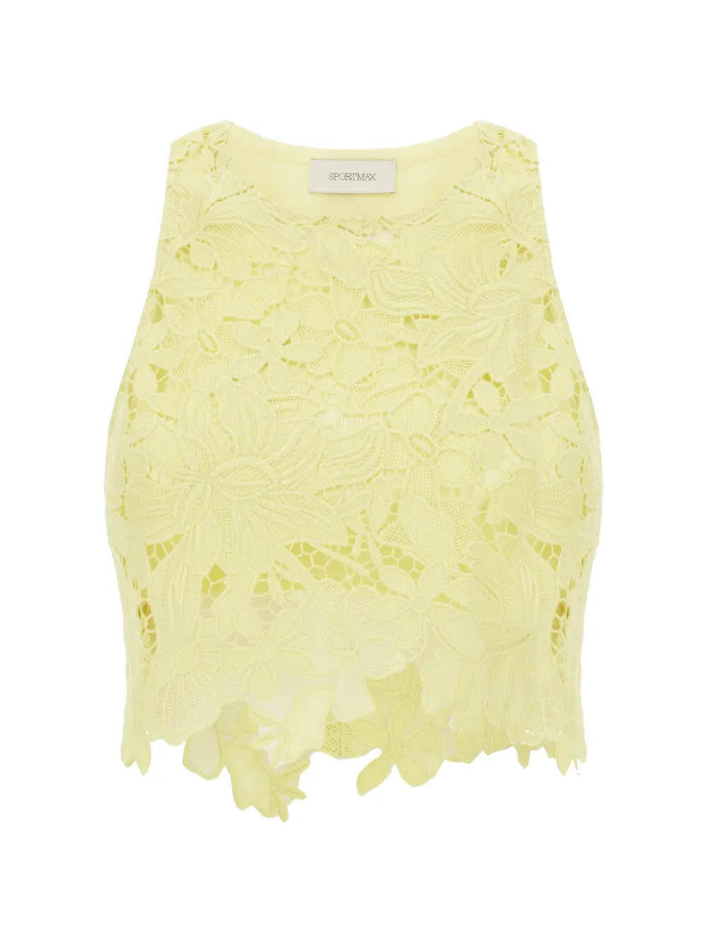 Sportmax macramé top - Giallo