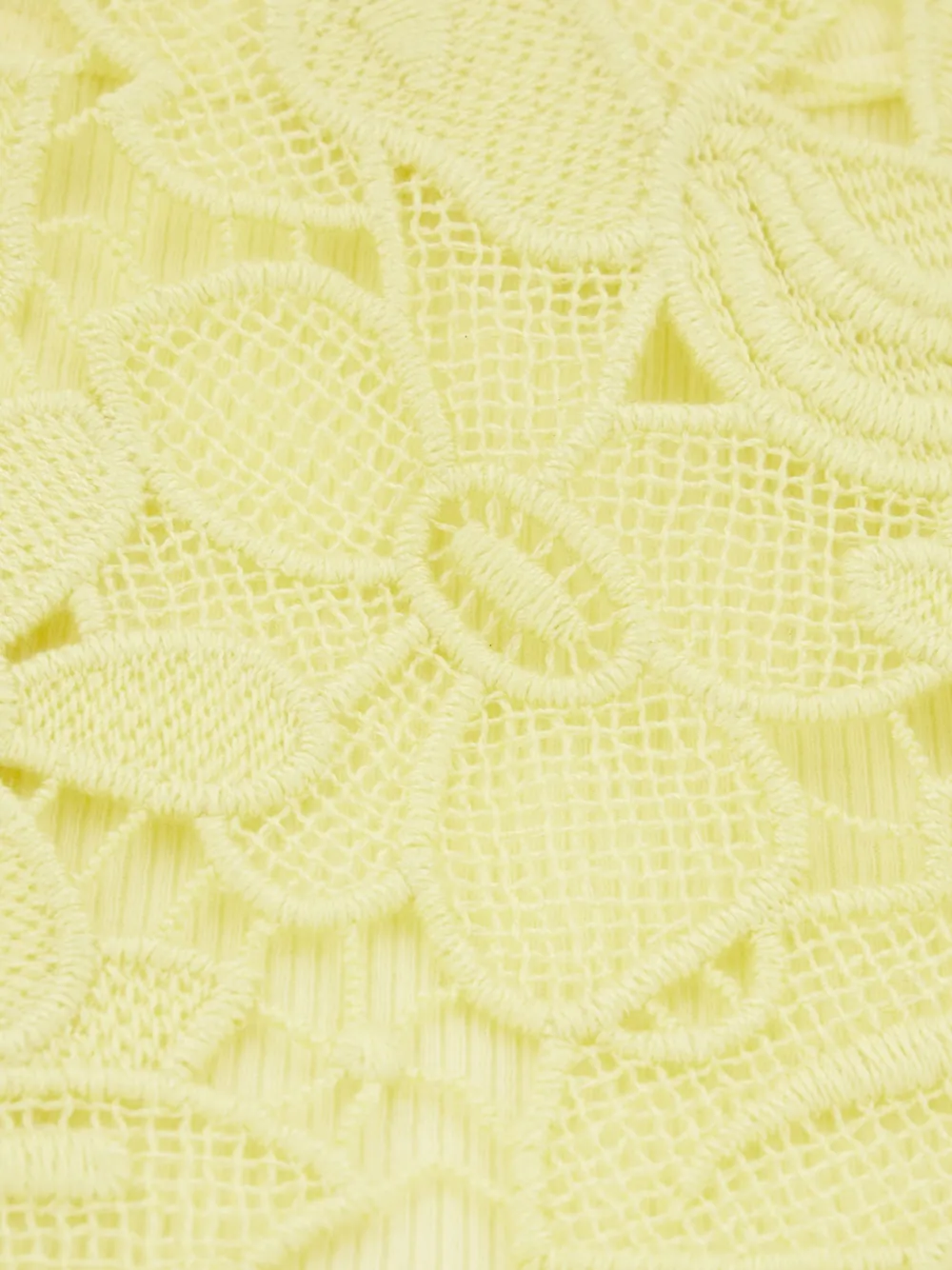 Sportmax Macramé top Geel