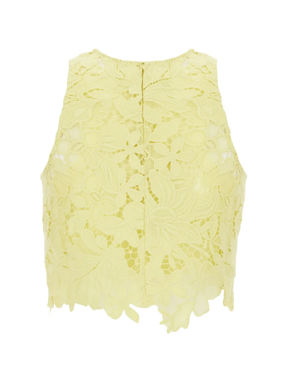 Sportmax Macramé top Geel