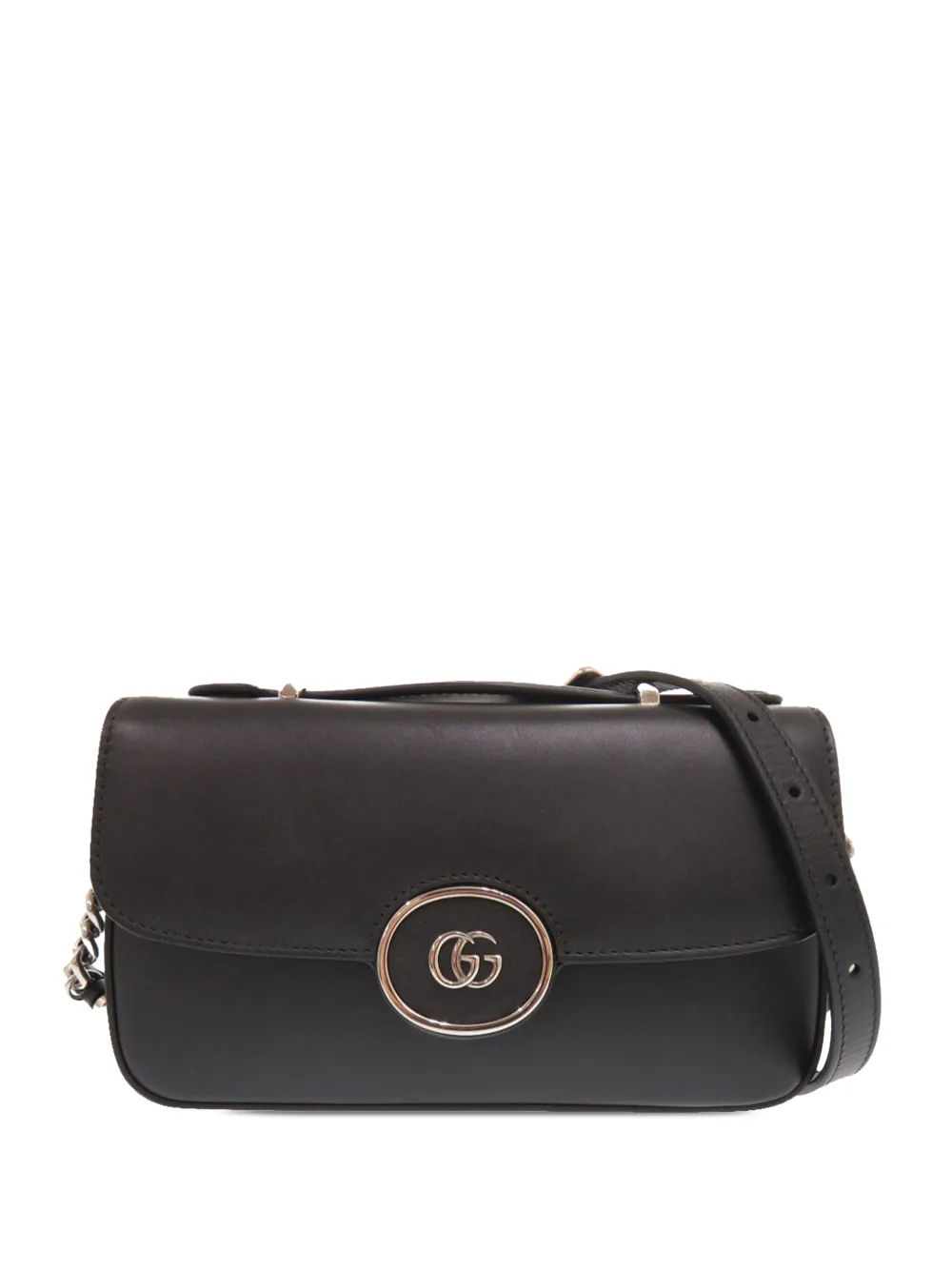 Gucci Pre-Owned 2016-2026 Mini Leather Petite GG satchel - Nero