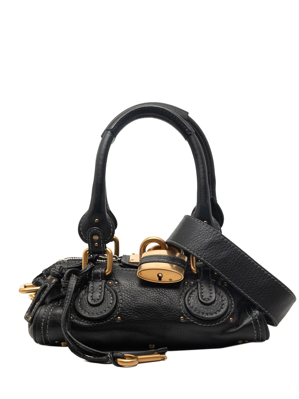 Chloé Pre-Owned 2009 Mini Leather Paddington satchel - Nero