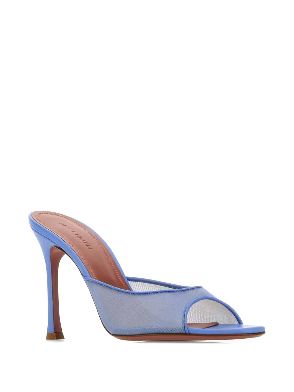 Amina Muaddi Alexa 95 mesh mules Blauw