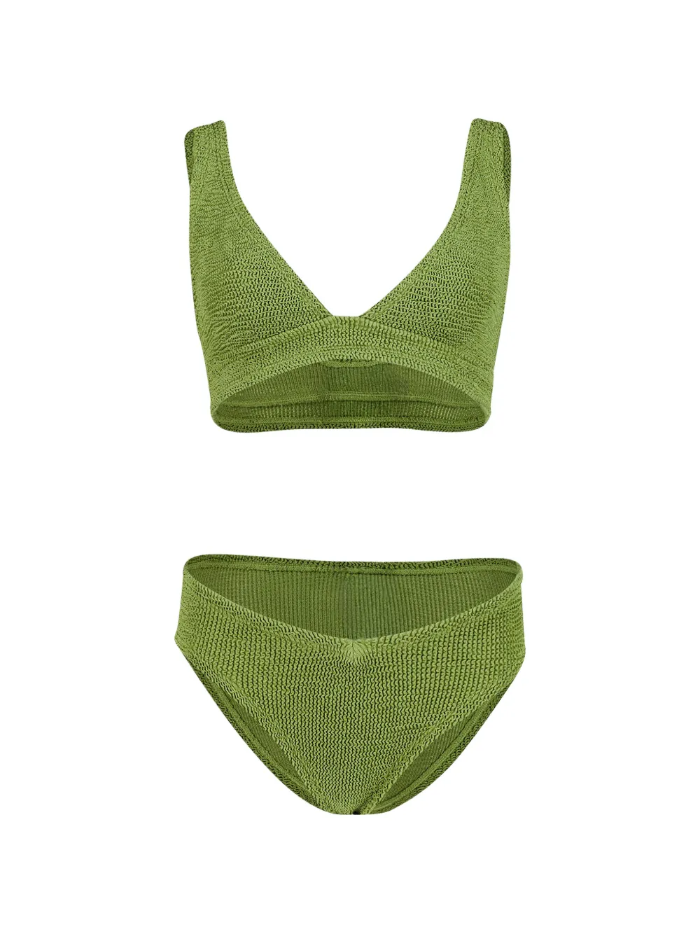 Hunza G Bikini Angel lamé - Verde
