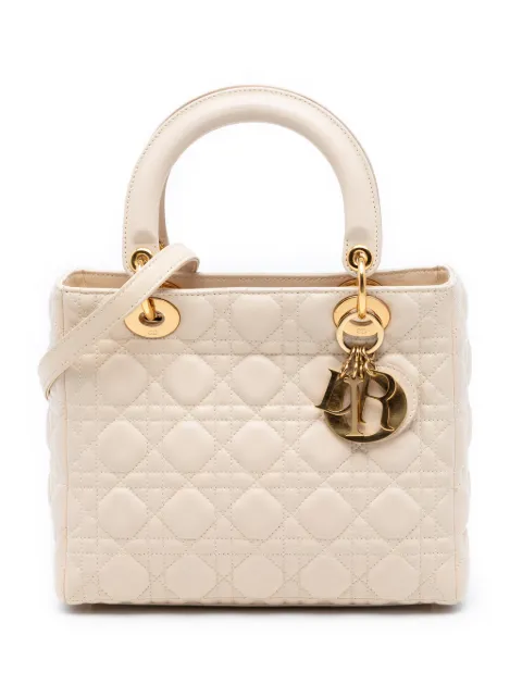 Christian Dior Pre-Owned 2009 Medium Lambskin Cannage Lady Dior satchel