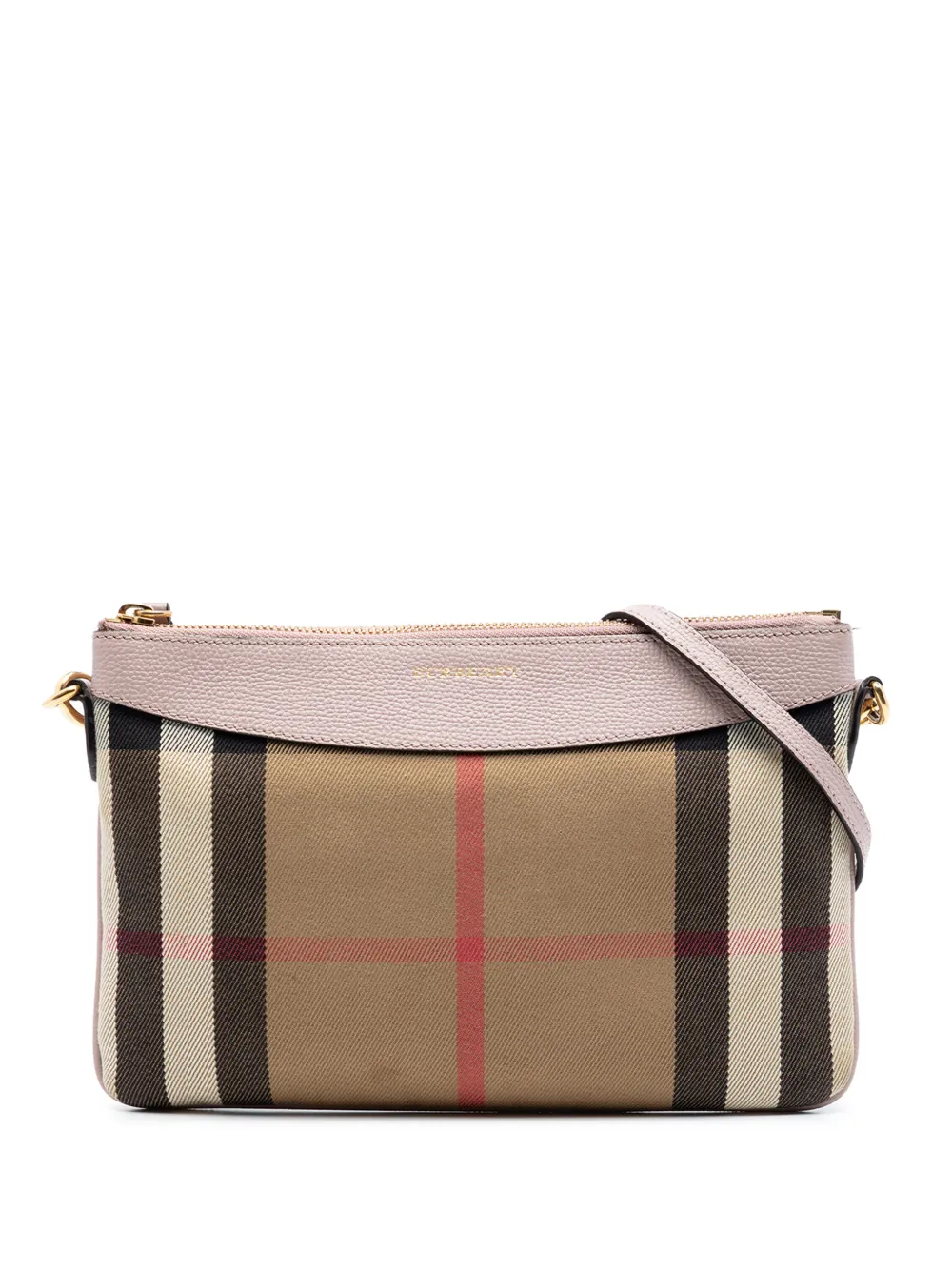 Burberry Pre-Owned 2000-2017 House Check Canvas Derby Peyton crossbody bag - Braun