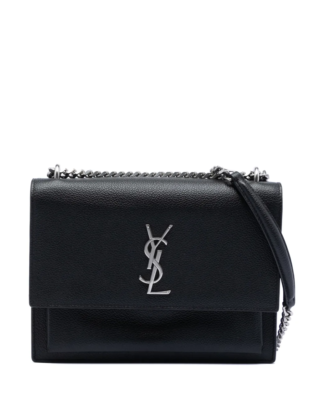 Saint Laurent Pre-Owned 2017 mittelgroße Monogram Sunset Umhängetasche - Schwarz