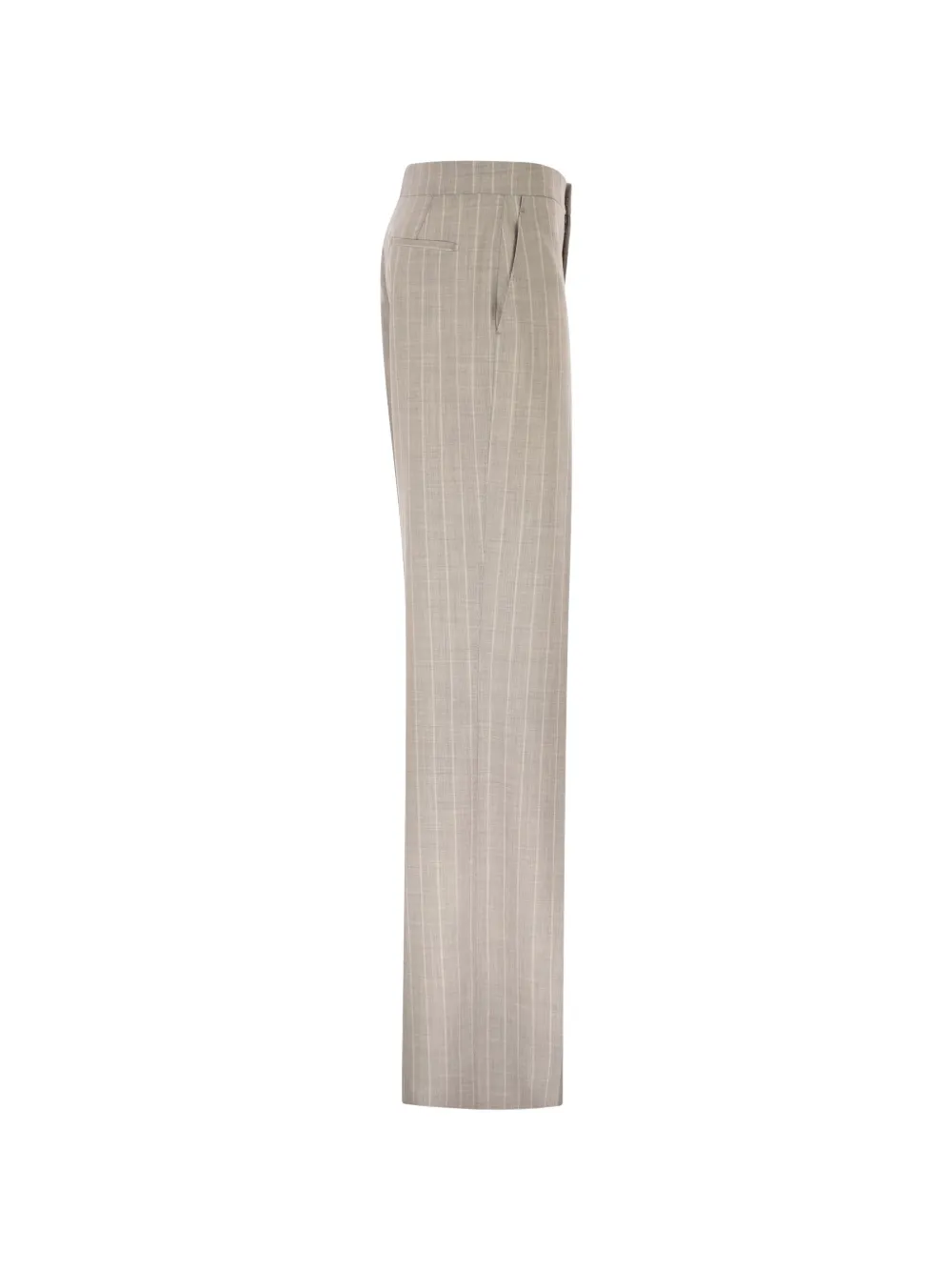 Tagliatore Adima broek met krijtstreep Beige