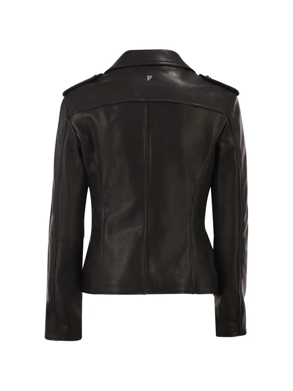 DONDUP Leren bikerjack Zwart