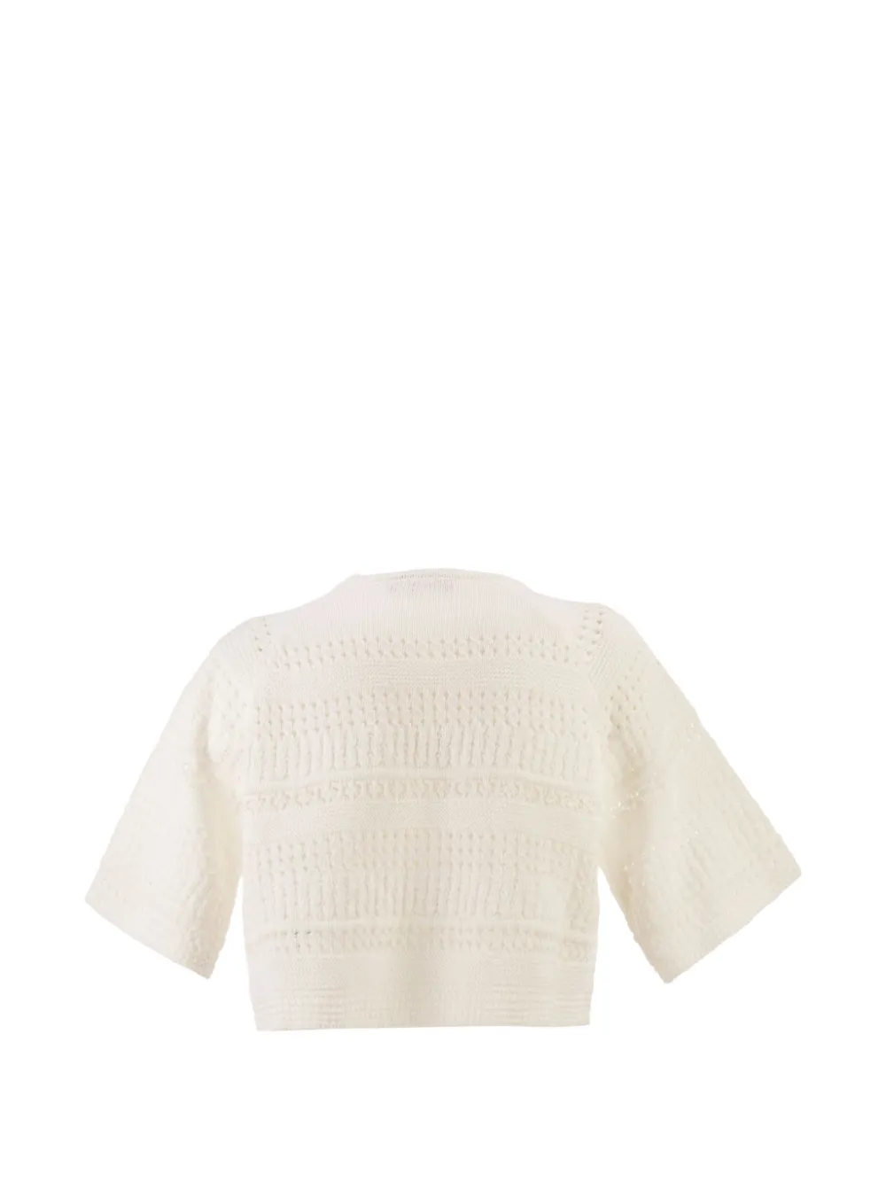  Weekend Max Mara Top De Punto Flojo - Blanco 