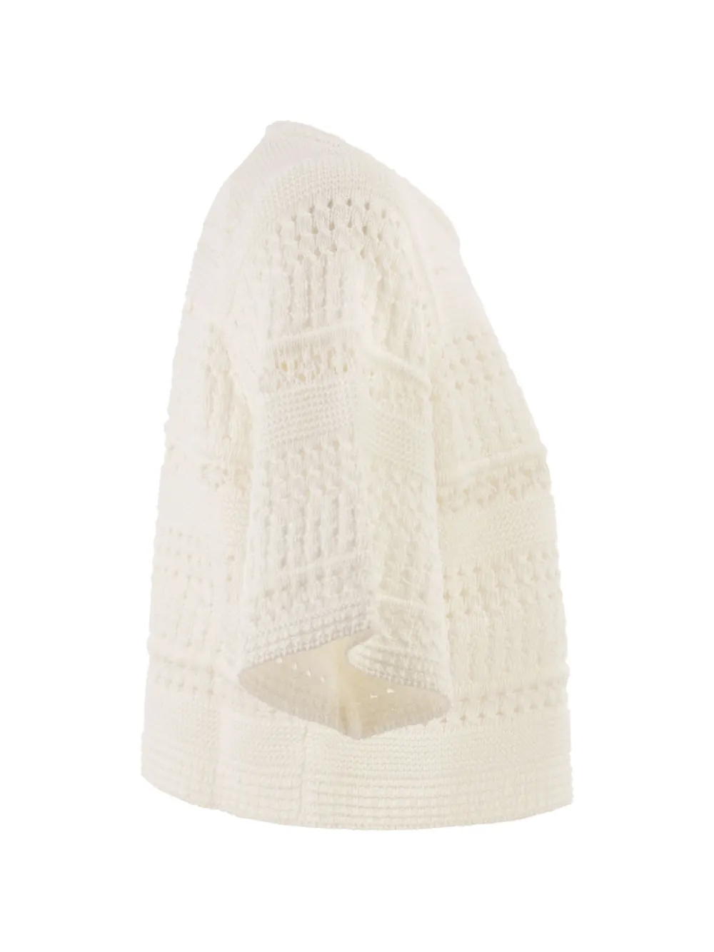  Weekend Max Mara Top De Punto Flojo - Blanco 