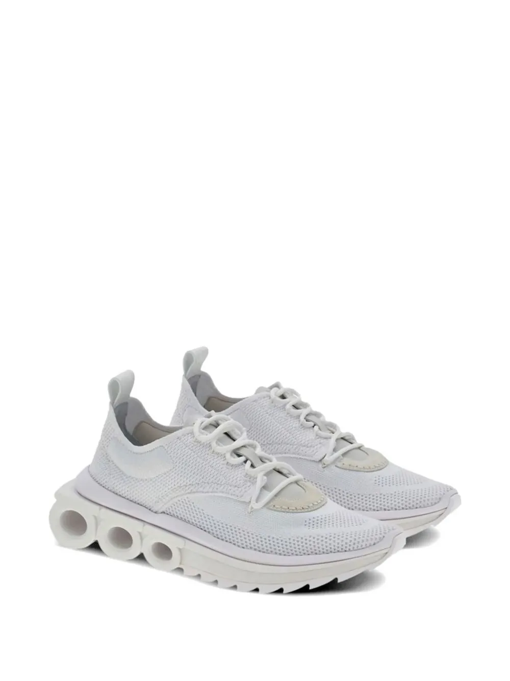 Ferragamo gancini-detail sneakers Wit