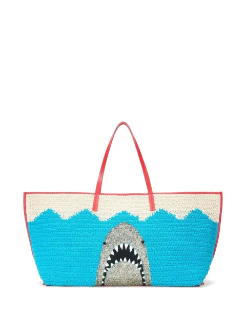 STAUD sequin-embellished crochet tote bag