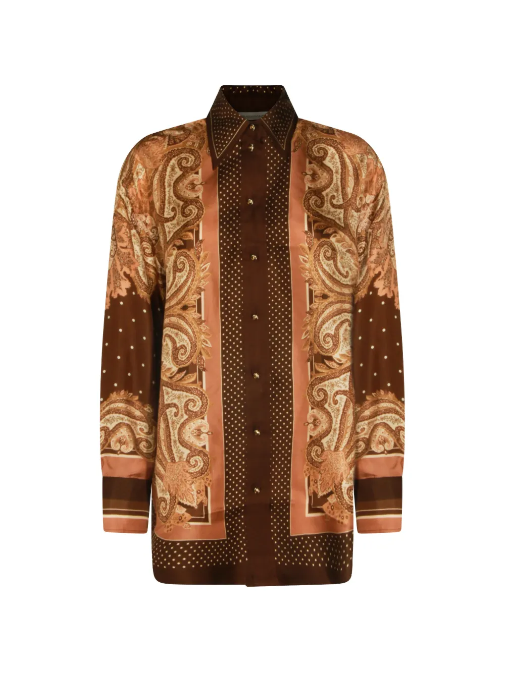 ZIMMERMANN Luna paisley-print shirt - Brown
