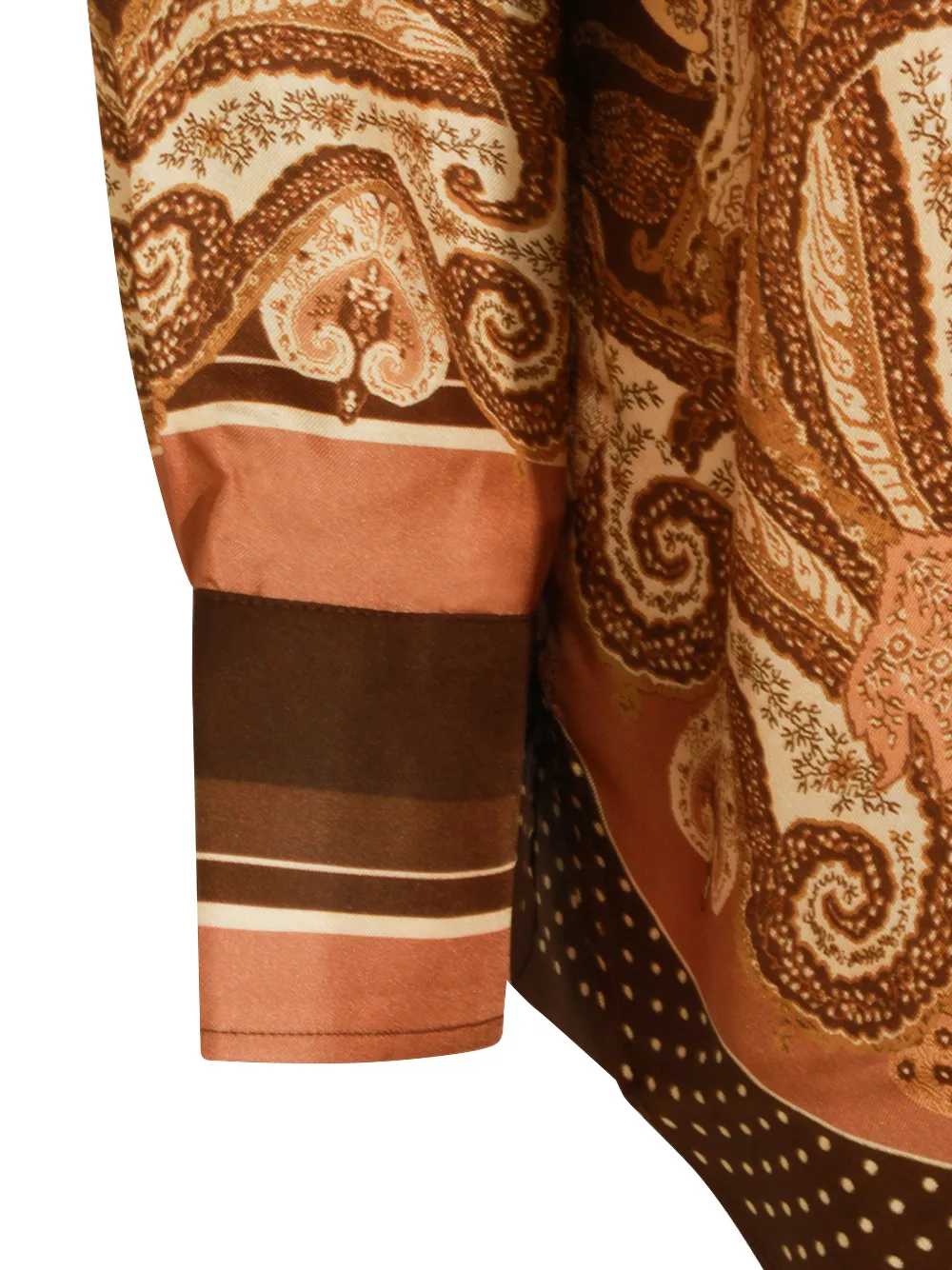 ZIMMERMANN Luna blouse met paisley-print Bruin