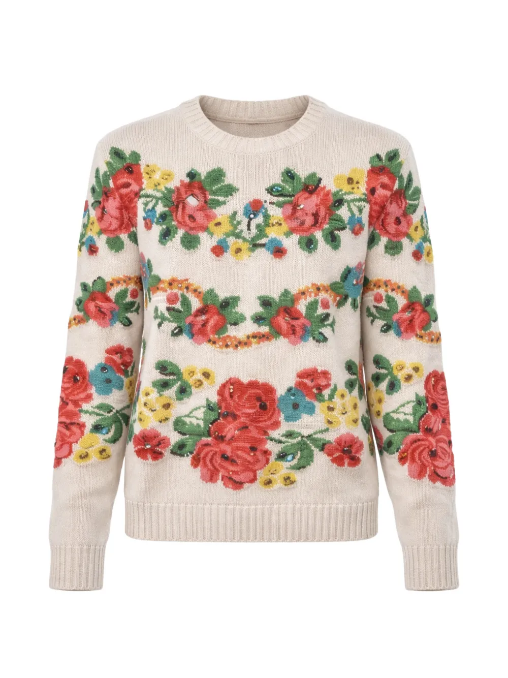 Gucci Euridice sequin-embellished sweater - Nude