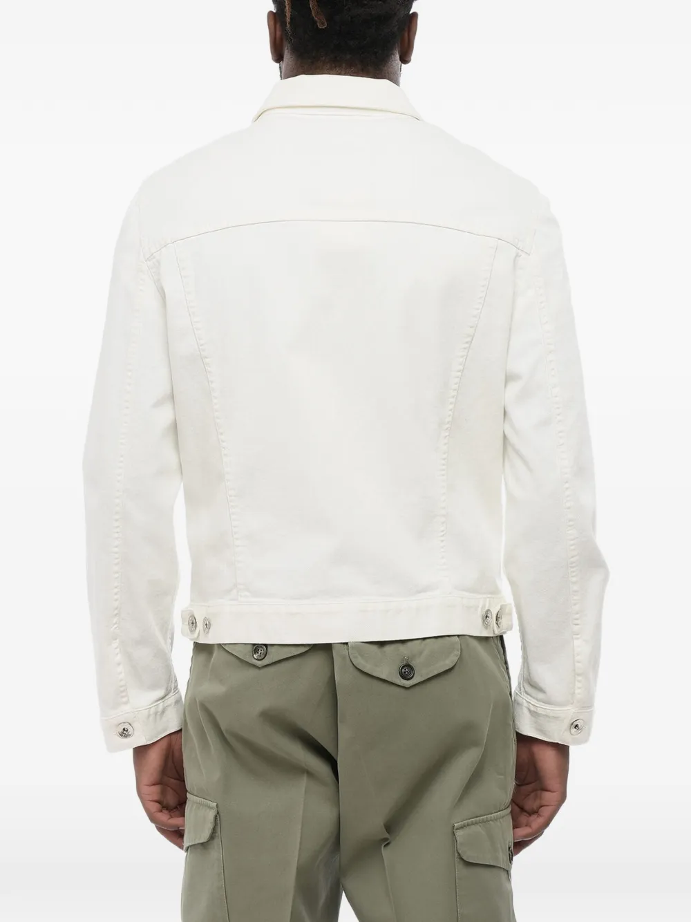 Brunello Cucinelli Sahariano denim jack Wit