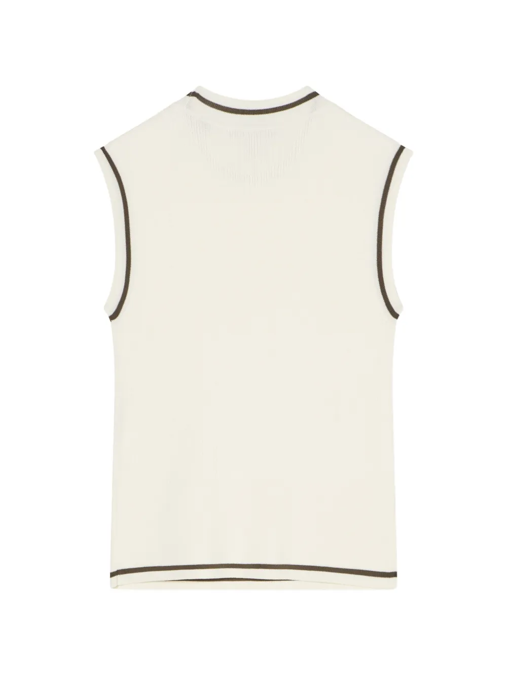 Armani Exchange Mouwloze top Beige