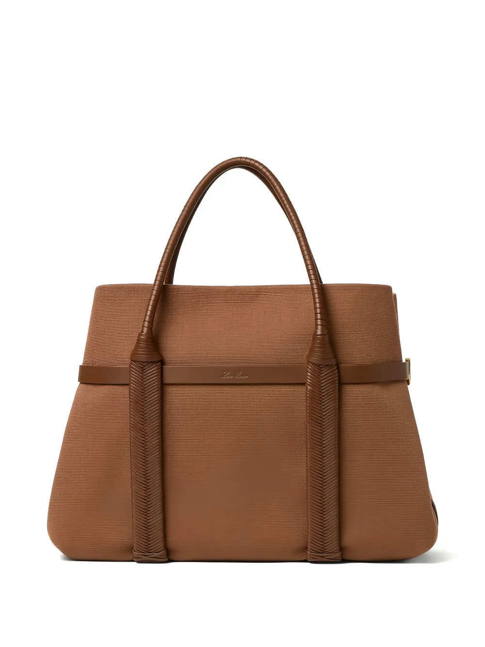 Loro Piana Large Ghiera Shopper in Brown, view 4