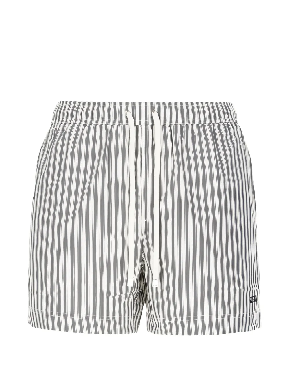 Zegna striped drawstring swim shorts - Blu