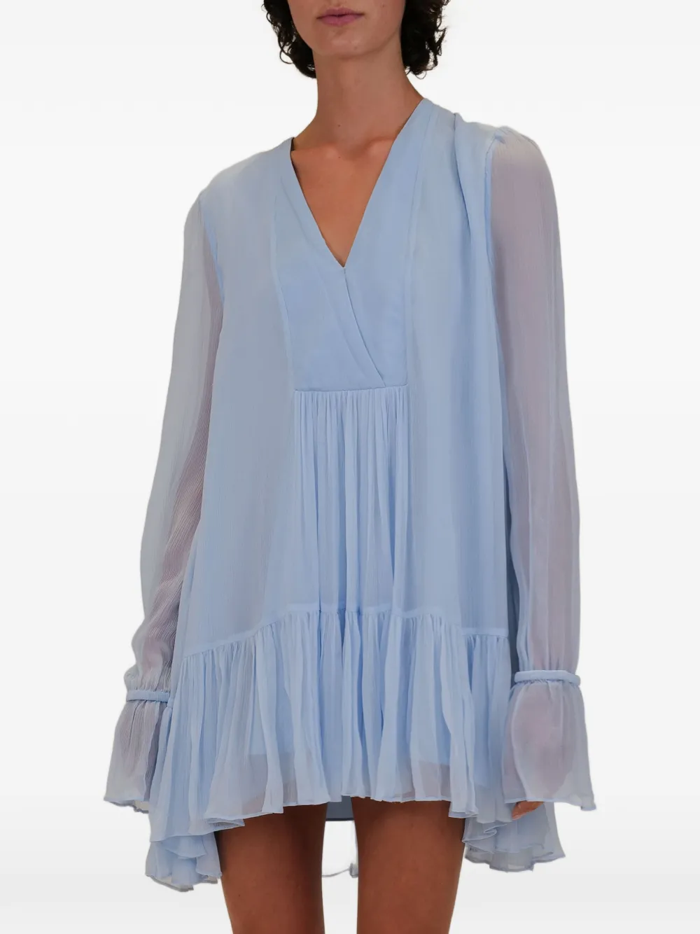 AZEEZA Thistle mini-jurk Blauw