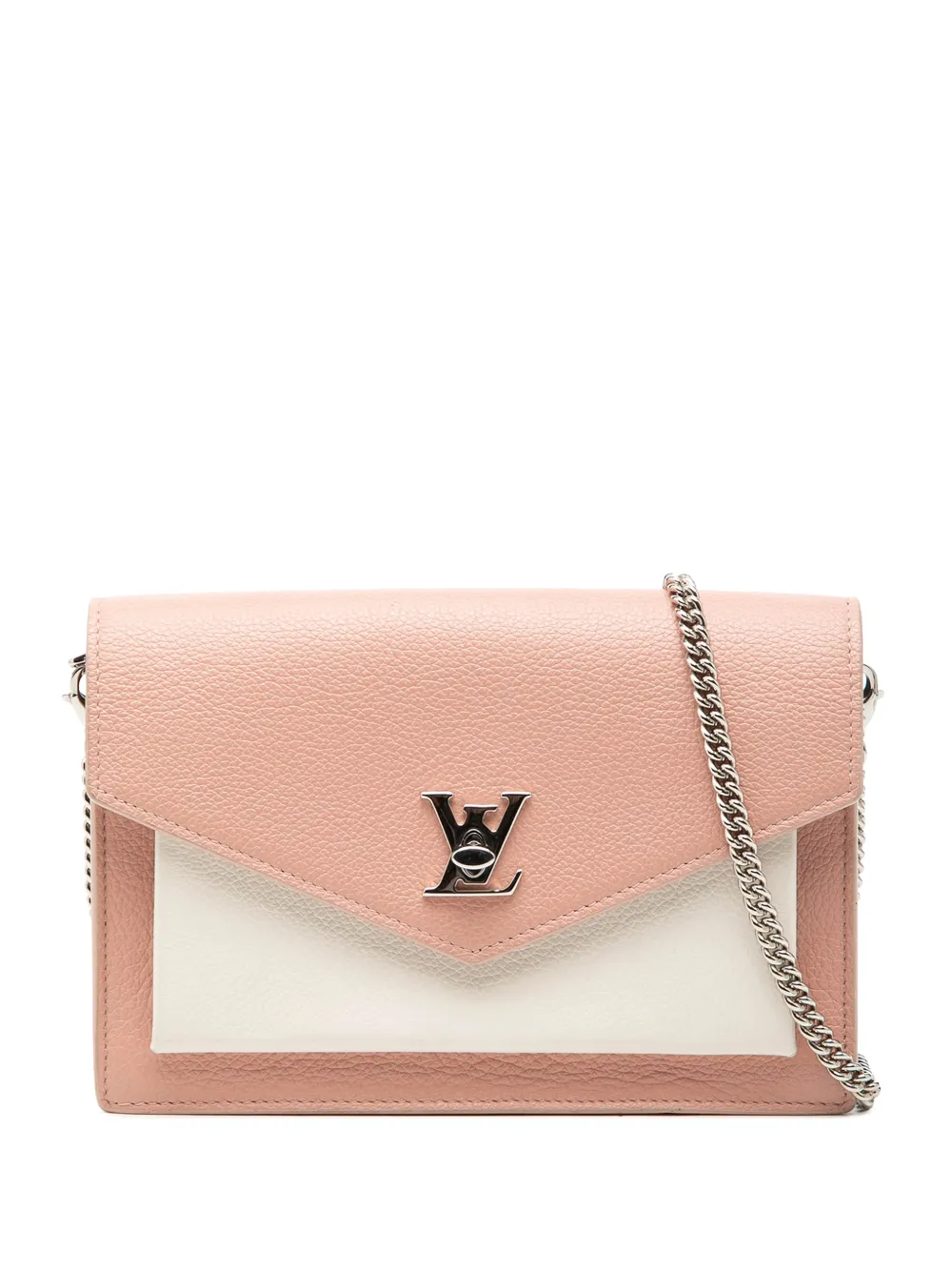 Louis Vuitton Pre-Owned 2019 Bicolor Leather MyLockMe Chain Pochette crossbody bag - Rosa
