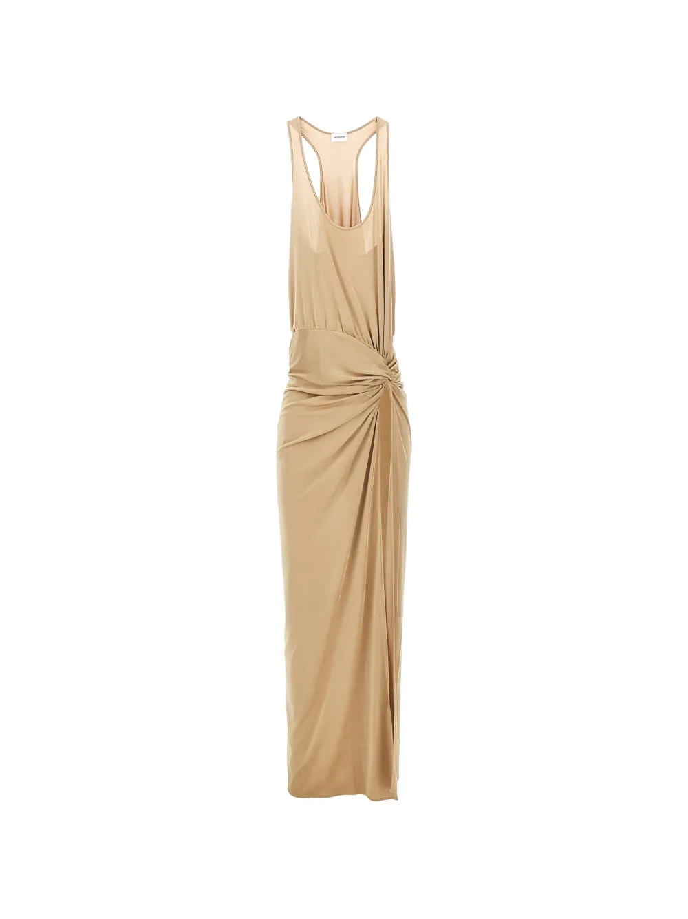 THE ANDAMANE knot-detail racerback dress - Gold