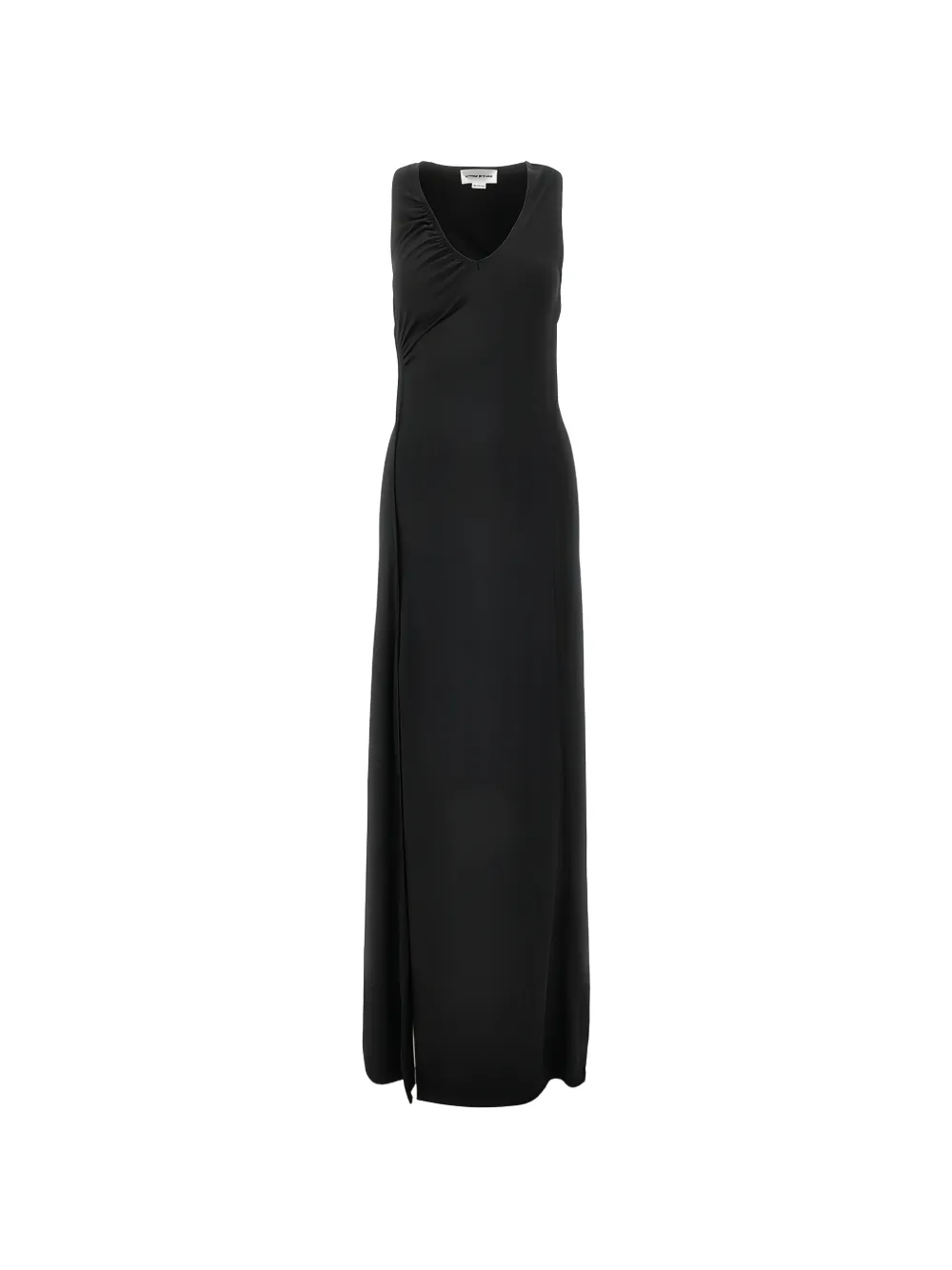 Victoria Beckham ruched V-neck dress - Nero