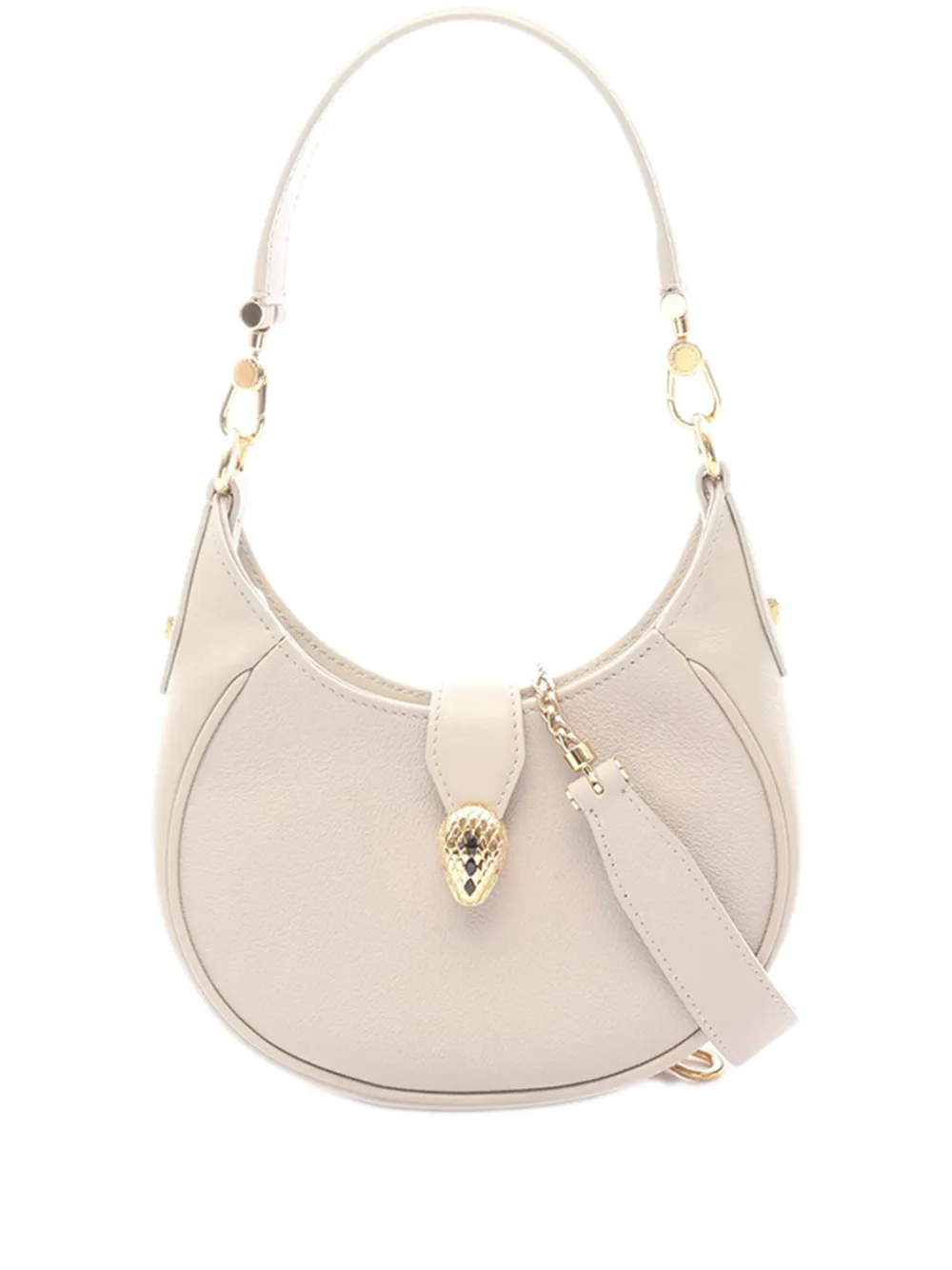 Bvlgari Pre-Owned 2010-2026 Small Leather Serpenti Ellipse satchel - Grigio