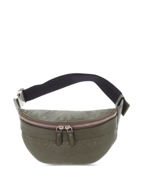 Ferragamo Pre-Owned 2010-2026 Gancini Embossed Leather belt bag