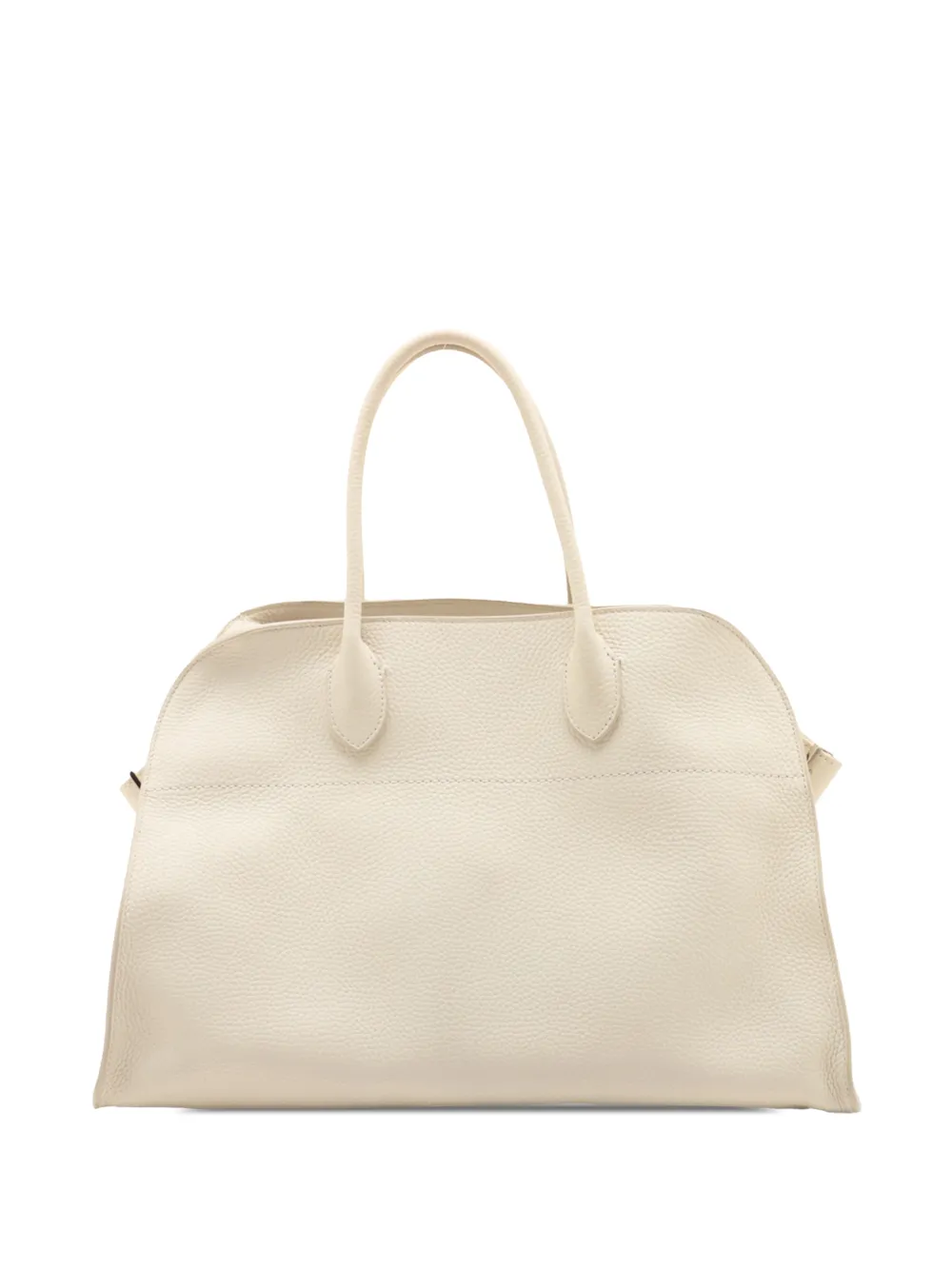 Pre-owned The Row 2018 Leather Soft Margaux 15 Tote Bag In White