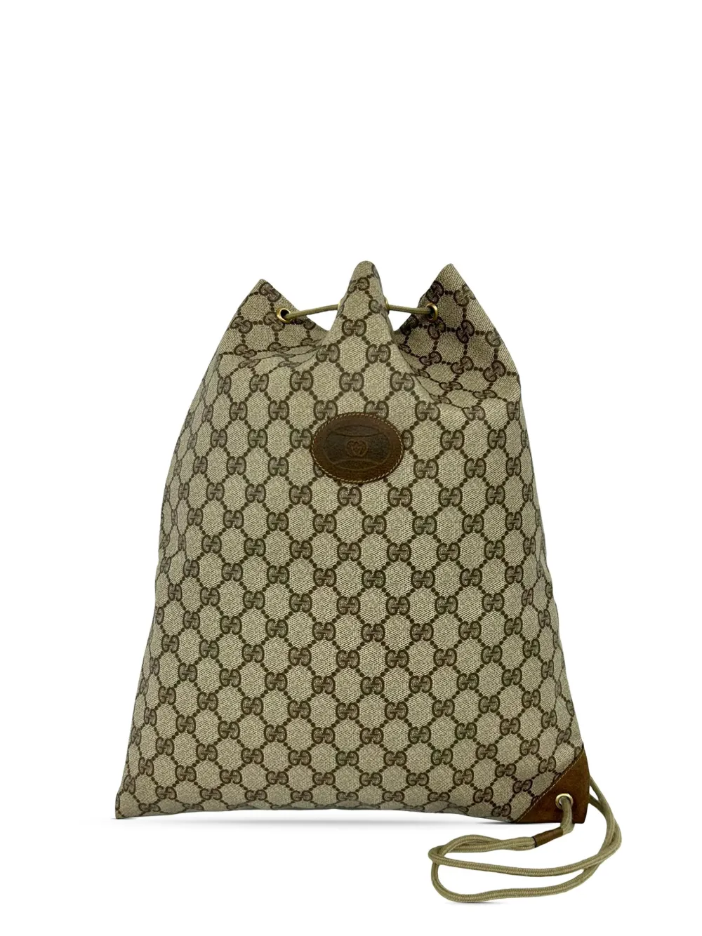 Gucci Pre-Owned 20th Century GG Supreme Drawstring backpack - Nude