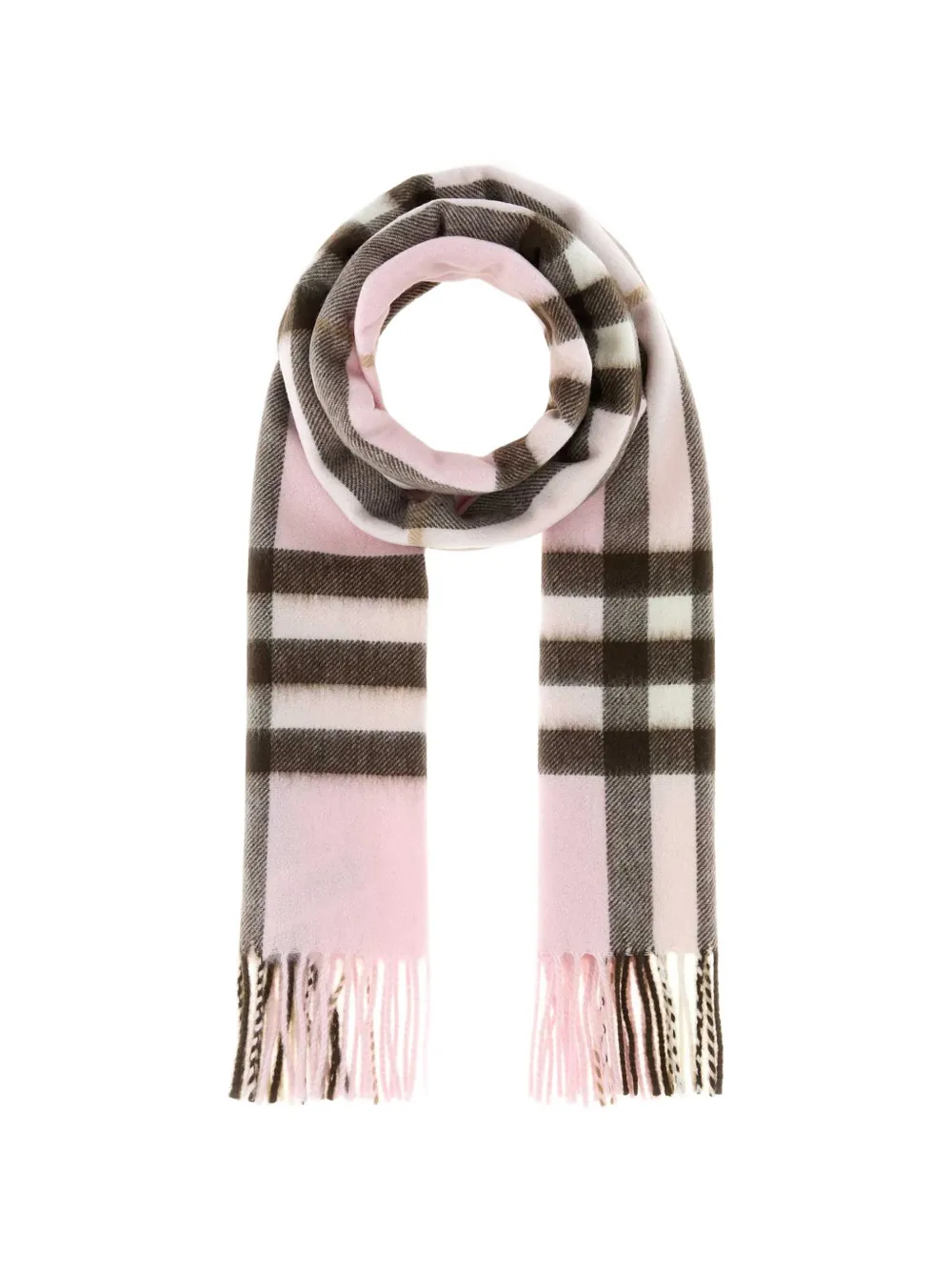 Burberry embroidered check scarf - Rosa