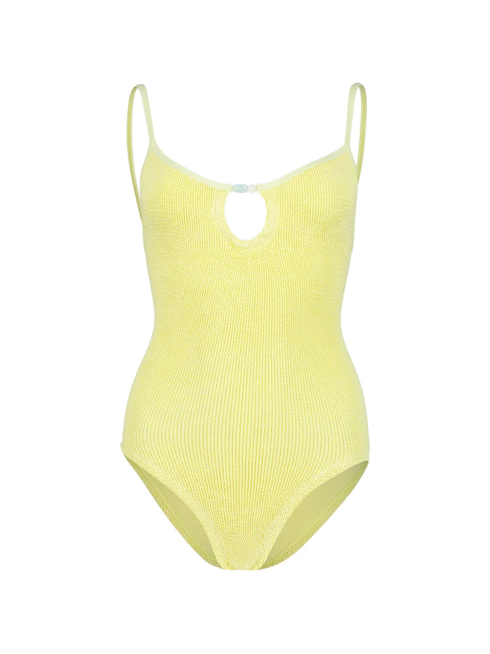 Hunza G Mia beaded crinkle swimsuit - Giallo